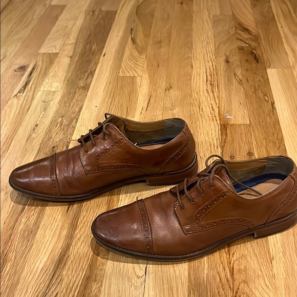 Florsheim Brown Leather Oxfords - Picture 1 of 6
